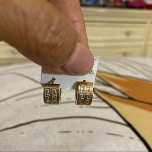 Stainless steel huggie hoop earrings